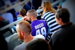 Le maillot de Giuseppe Rossi dans les tribunes à Ujpest