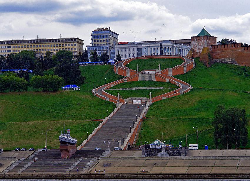 L'escalier monumental de Nizhny Novgorod