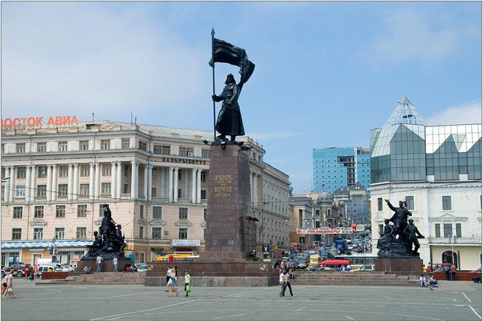 La célèbre place de Vladivostok