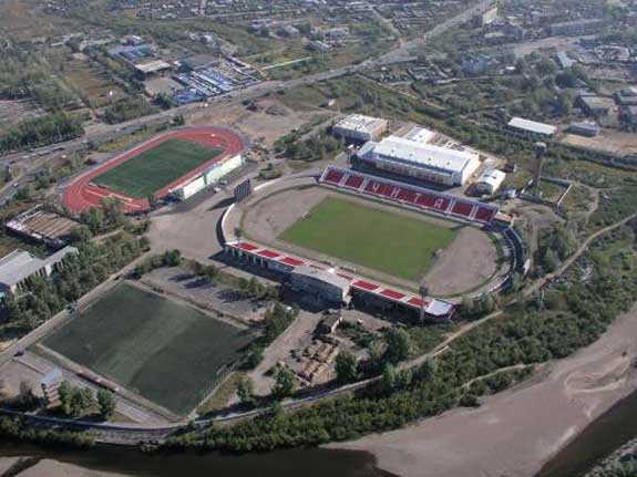 Le stade "Lokomotiv" de Chita 