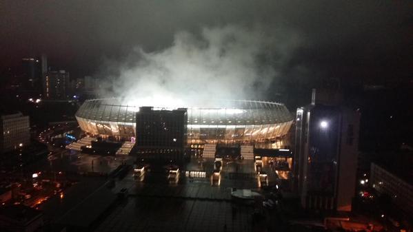 Le Stade Olympique de Kiev en ébulition